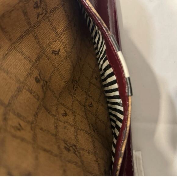 Vintage L.A.M.B. by Gwen Stefani LIPSTICK Satchel Leather Bowler Handbag - Picture 11 of 11